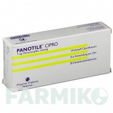 ПАНОТИЛ ЦИПРО (PANOTILE CIPRO) 1 мг капли 20x0,5 мл - Ципрофлоксацин PIERRE FABRE