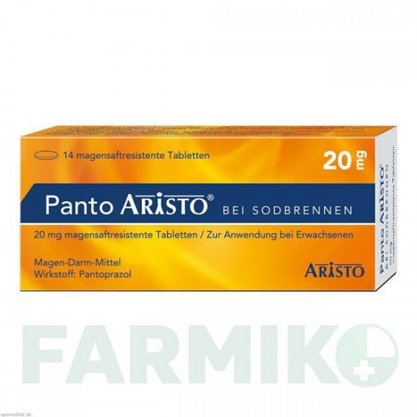 ПАНТО (PANTO) 20 мг таблетки 14 шт - Пантопразол ARISTO PHARMA