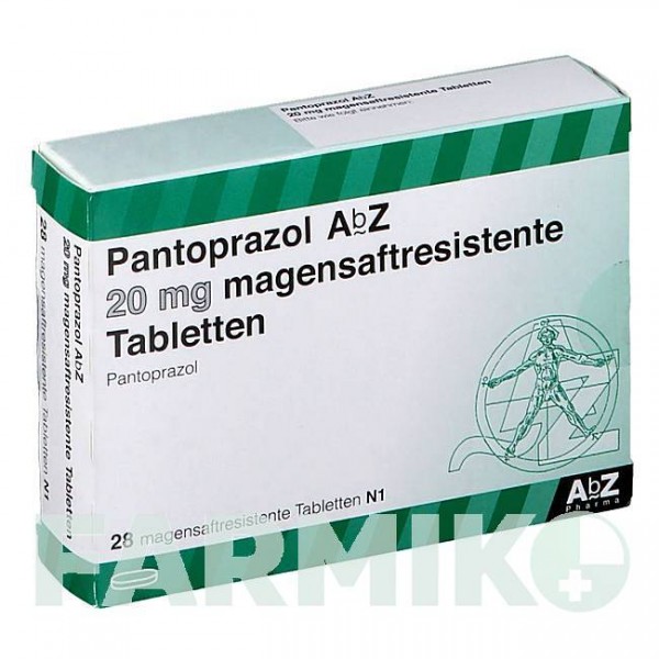ПАНТОПРАЗОЛ (PANTOPRAZOL) 20 мг таблетки 28 шт - Пантопразол ABZ PHARMA