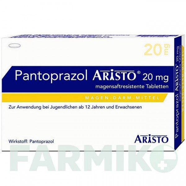ПАНТОПРАЗОЛ (PANTOPRAZOL) 20 мг таблетки 25 шт - Пантопразол ARISTO PHARMA