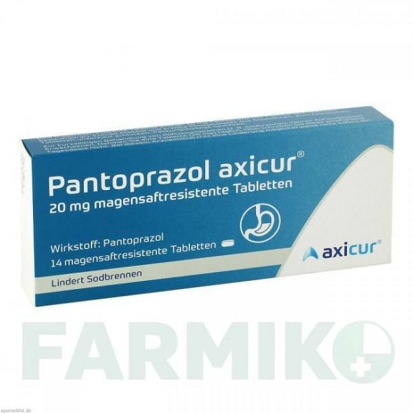 ПАНТОПРАЗОЛ (PANTOPRAZOL) 20 мг таблетки 14 шт - Пантопразол AXICORP PHARMA