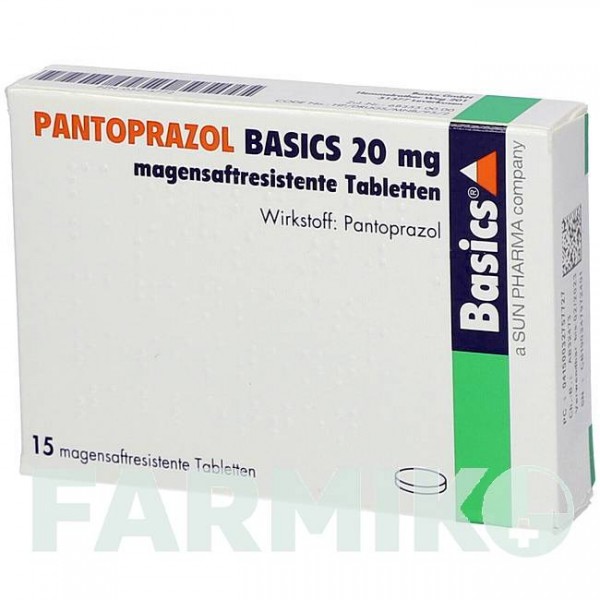 ПАНТОПРАЗОЛ (PANTOPRAZOL) 20 мг таблетки 15 шт - Пантопразол BASICS