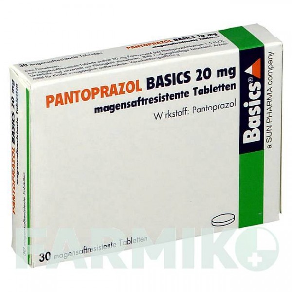 ПАНТОПРАЗОЛ (PANTOPRAZOL) 20 мг таблетки 30 шт - Пантопразол BASICS