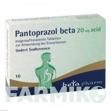 ПАНТОПРАЗОЛ (PANTOPRAZOL) 20 мг таблетки 10 шт - Пантопразол BETAPHARM