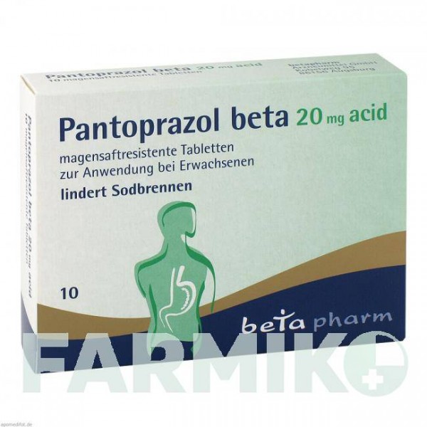 ПАНТОПРАЗОЛ (PANTOPRAZOL) 20 мг таблетки 10 шт - Пантопразол BETAPHARM