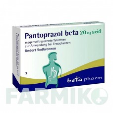 ПАНТОПРАЗОЛ (PANTOPRAZOL) 20 мг таблетки 7 шт - Пантопразол BETAPHARM
