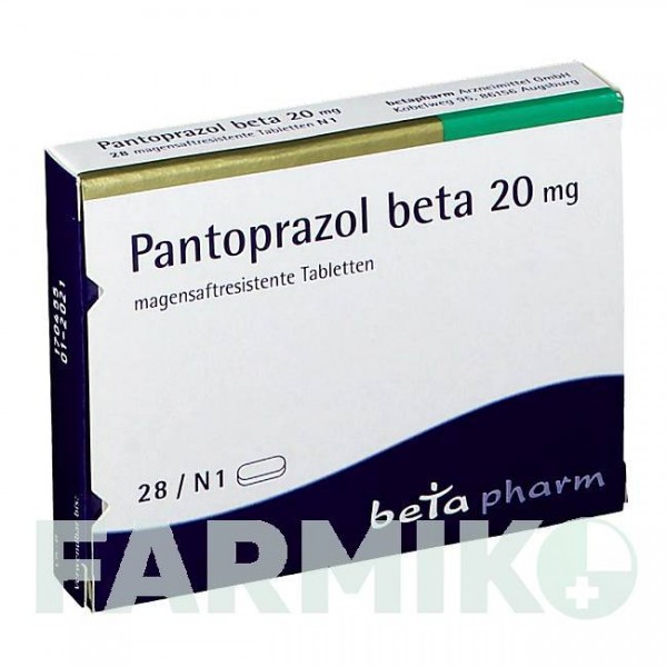 ПАНТОПРАЗОЛ (PANTOPRAZOL) 20 мг таблетки 28 шт - Пантопразол BETAPHARM
