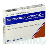 ПАНТОПРАЗОЛ (PANTOPRAZOL) 20 мг таблетки 30 шт - Пантопразол BIOMO PHARMA