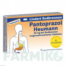ПАНТОПРАЗОЛ (PANTOPRAZOL) 20 мг таблетки 7 шт - Пантопразол HEUMANN PHARMA
