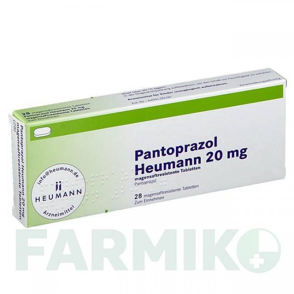 ПАНТОПРАЗОЛ (PANTOPRAZOL) 20 мг таблетки 28 шт - Пантопразол HEUMANN PHARMA