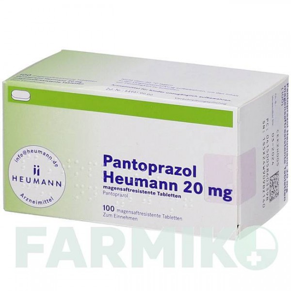 ПАНТОПРАЗОЛ (PANTOPRAZOL) 20 мг таблетки 100 шт - Пантопразол HEUMANN PHARMA