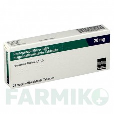 ПАНТОПРАЗОЛ (PANTOPRAZOL) 20 мг таблетки 28 шт - Пантопразол MICRO LABS