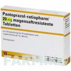 ПАНТОПРАЗОЛ (PANTOPRAZOL) 20 мг таблетки 15 шт - Пантопразол RATIOPHARM