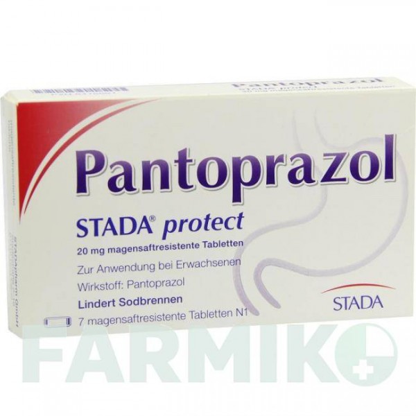 ПАНТОПРАЗОЛ (PANTOPRAZOL) 20 мг таблетки 7 шт - Пантопразол STADA