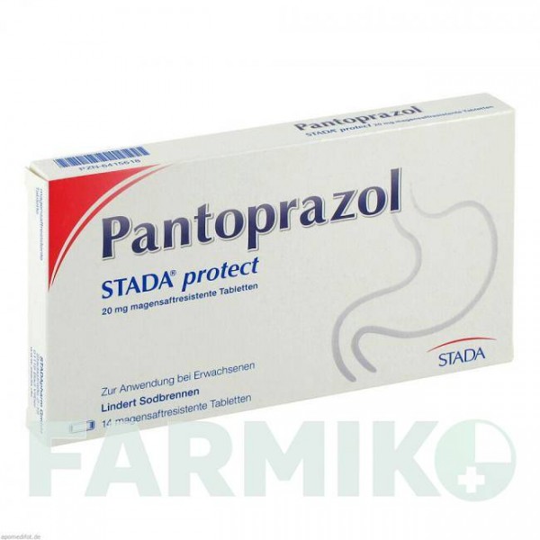ПАНТОПРАЗОЛ (PANTOPRAZOL) 20 мг таблетки 14 шт - Пантопразол STADA