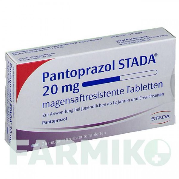 ПАНТОПРАЗОЛ (PANTOPRAZOL) 20 мг таблетки 28 шт - Пантопразол STADAPHARM