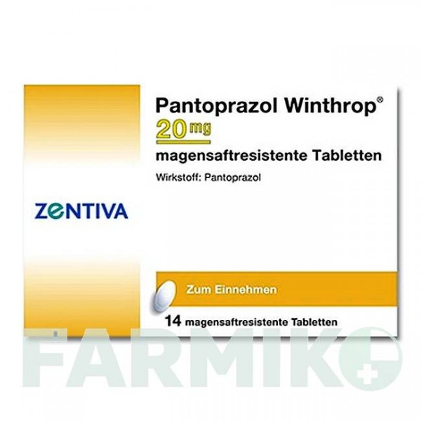 ПАНТОПРАЗОЛ (PANTOPRAZOL) 20 мг таблетки 14 шт - Пантопразол ZENTIVA