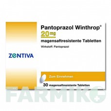 ПАНТОПРАЗОЛ (PANTOPRAZOL) 20 мг таблетки 30 шт - Пантопразол ZENTIVA