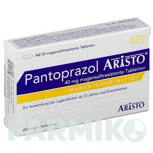 ПАНТОПРАЗОЛ (PANTOPRAZOL) 40 мг таблетки 50 шт - Пантопразол ARISTO PHARMA