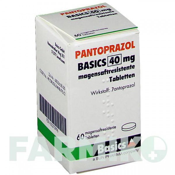 ПАНТОПРАЗОЛ (PANTOPRAZOL) 40 мг таблетки 60 шт - Пантопразол BASICS