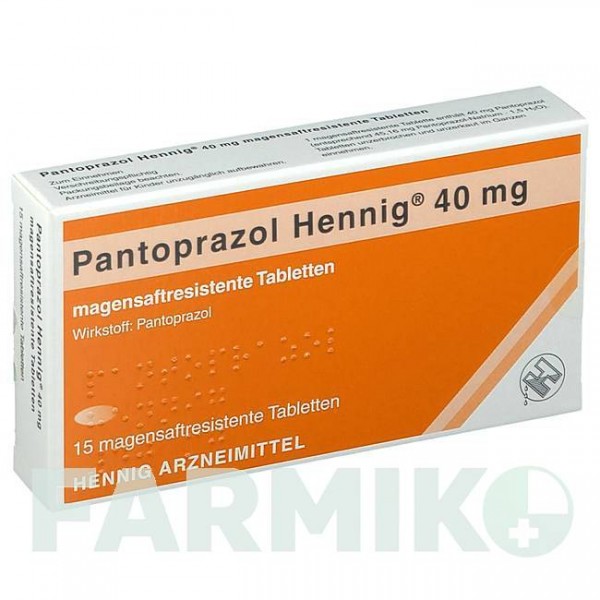 ПАНТОПРАЗОЛ (PANTOPRAZOL) 40 мг таблетки 15 шт - Пантопразол HENNIG