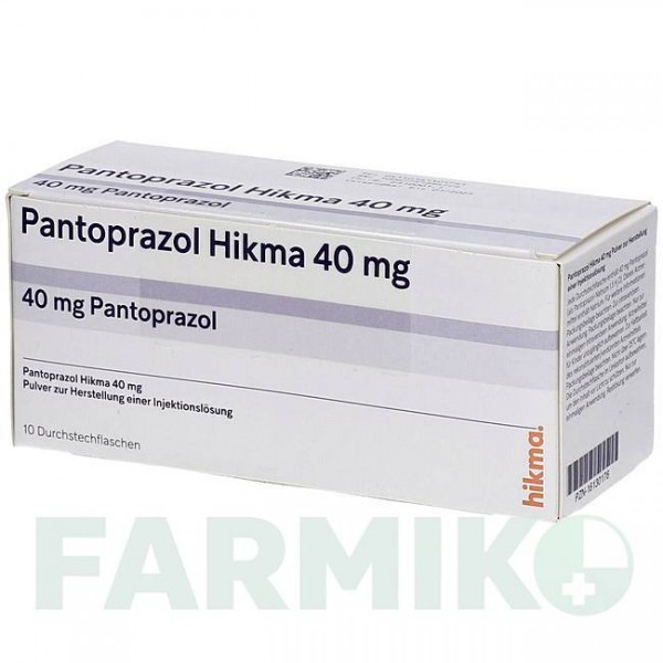 ПАНТОПРАЗОЛ (PANTOPRAZOL) 40 мг порошок 10 шт - Пантопразол HIKMA
