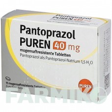 ПАНТОПРАЗОЛ (PANTOPRAZOL) 40 мг таблетки 15 шт - Пантопразол PUREN PHARMA