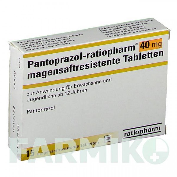 ПАНТОПРАЗОЛ (PANTOPRAZOL) 40 мг таблетки 15 шт - Пантопразол RATIOPHARM