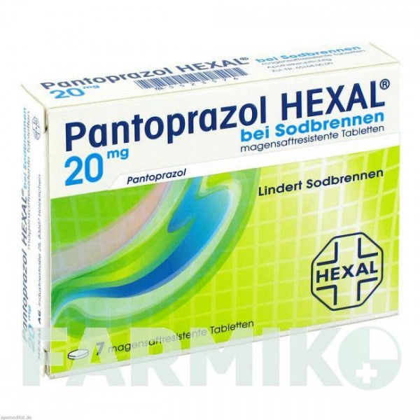 ПАНТОПРАЗОЛ (PANTOPRAZOL) таблетки 7 шт - Пантопразол HEXAL