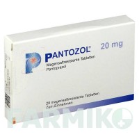ПАНТОЗОЛ (PANTOZOL) 20 мг таблетки 28 шт - Пантопразол AXICORP PHARMA