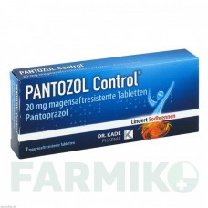 ПАНТОЗОЛ (PANTOZOL) 20 мг таблетки 7 шт - Пантопразол DR.KADE