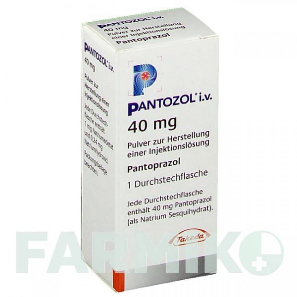 ПАНТОЗОЛ (PANTOZOL) 40 мг порошок 1 шт - Пантопразол TAKEDA