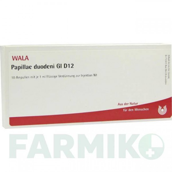 ПАПИЛЛЕ (PAPILLAE) D 12 ампулы 10x1 мл - Гомеопатия WALA HEILMITTEL
