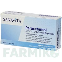 ПАРАЦЕТАМОЛ (PARACETAMOL) 1000 мг супозиторії 10 шт - Парацетамол SANAVITA PHARMACEUTICALS