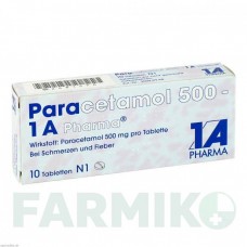 ПАРАЦЕТАМОЛ (PARACETAMOL) 500 таблетки 10 шт - Парацетамол 1 A PHARMA