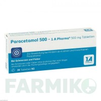 ПАРАЦЕТАМОЛ (PARACETAMOL) 500 таблетки 20 шт - Парацетамол 1 A PHARMA