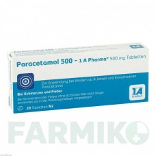 ПАРАЦЕТАМОЛ (PARACETAMOL) 500 таблетки 20 шт - Парацетамол 1 A PHARMA