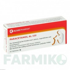ПАРАЦЕТАМОЛ (PARACETAMOL) 500 таблетки 20 шт - Парацетамол ALIUD PHARMA