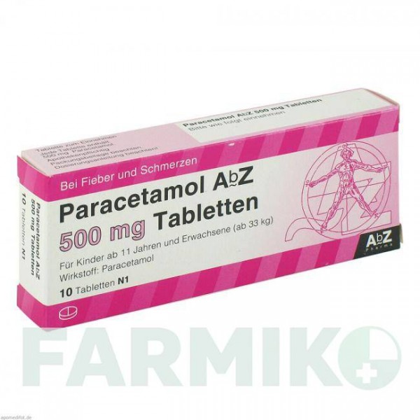 ПАРАЦЕТАМОЛ (PARACETAMOL) 500 мг таблетки 10 шт - Парацетамол ABZ PHARMA