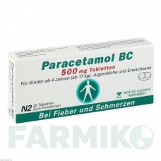 ПАРАЦЕТАМОЛ (PARACETAMOL) 500 мг таблетки 20 шт - Парацетамол BERLIN-CHEMIE