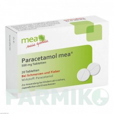 ПАРАЦЕТАМОЛ (PARACETAMOL) 500 мг таблетки 20 шт - Парацетамол SANACORP PHARMAHANDEL