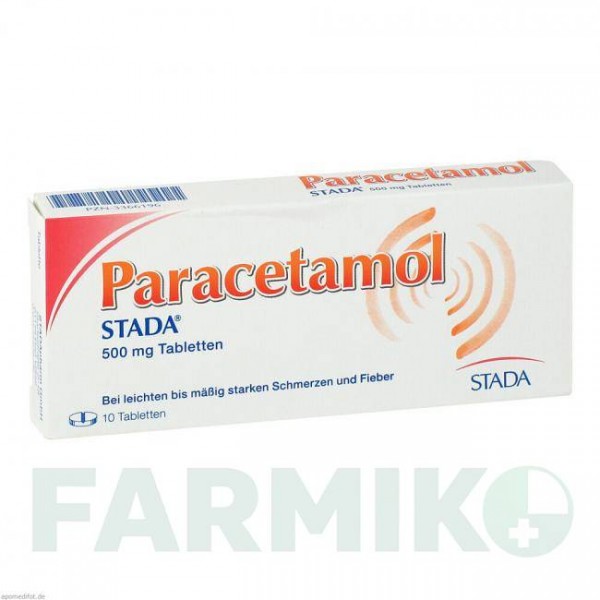 ПАРАЦЕТАМОЛ (PARACETAMOL) 500 мг таблетки 10 шт - Парацетамол STADA