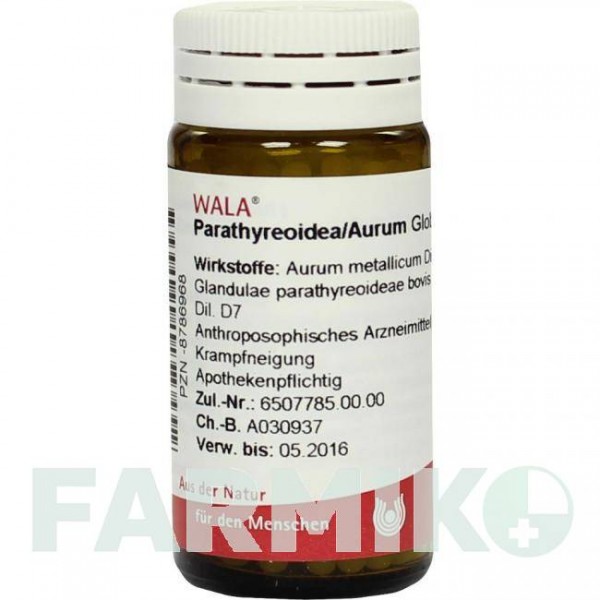 ПАРАТИРЕОИДА АУРУМ (PARATHYREOIDEA AURUM) глобули 20 г - Гомеопатия WALA HEILMITTEL