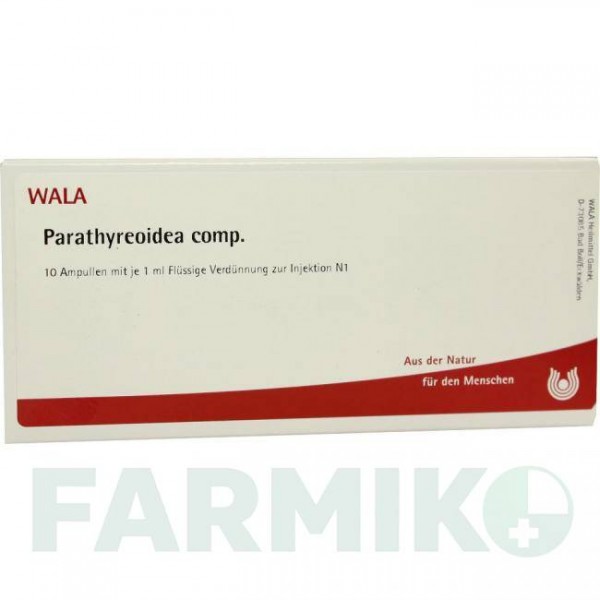 ПАРАТИРЕОИДА КОМП (PARATHYREOIDEA COMP) ампулы 10x1 мл - Гомеопатия WALA HEILMITTEL