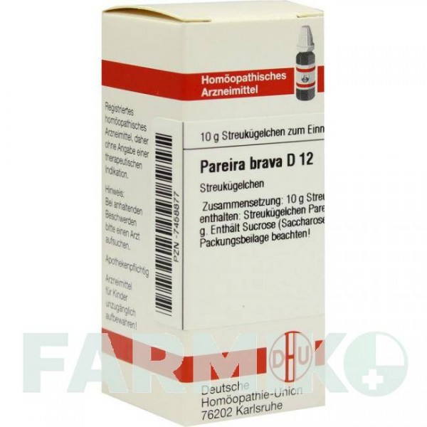 ПАРЕЙРА БРАВА (PAREIRA BRAVA) D 12 глобули 10 г - Гомеопатия DHU