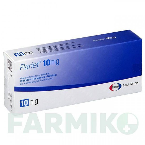 ПАРИЕТ (PARIET) 10 мг таблетки 14 шт - Рабепразол EISAI