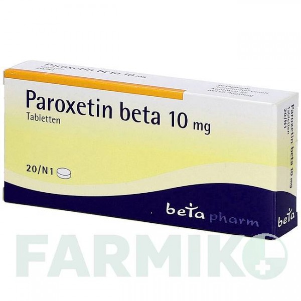 ПАРОКСЕТИН (PAROXETIN) 10 мг таблетки 20 шт - Пароксетин BETAPHARM