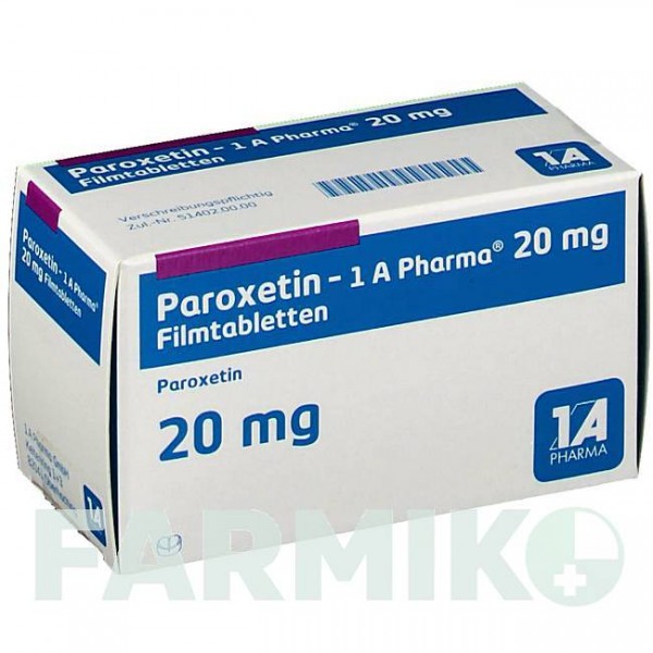 ПАРОКСЕТИН (PAROXETIN) 20 мг таблетки 50 шт - Пароксетин 1 A PHARMA
