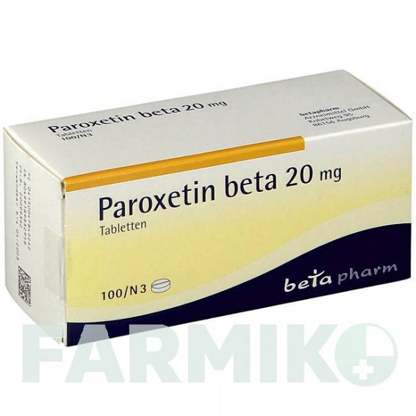 ПАРОКСЕТИН (PAROXETIN) 20 мг таблетки 20 шт - Пароксетин BETAPHARM