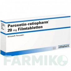 ПАРОКСЕТИН (PAROXETIN) 20 мг таблетки 50 шт - Пароксетин RATIOPHARM